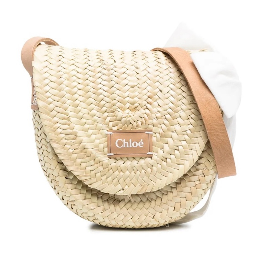 Tan Woven Women Bag
